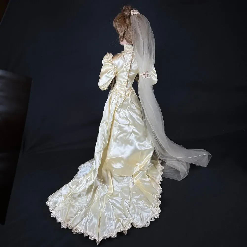 FRANKLIN HEIRLOOM GIBSON GIRL PORCELAIN BRIDE DOLL 23